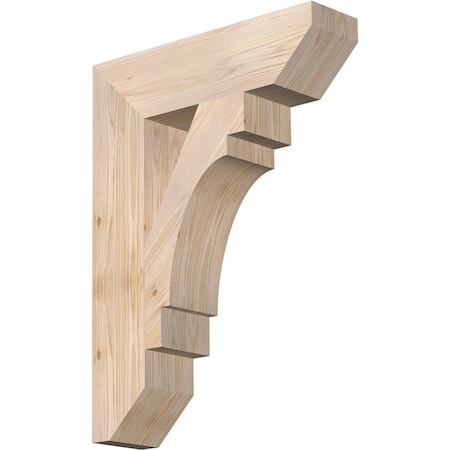 Ekena Millwork Merced Slat Smooth Bracket, Douglas Fir, 5 1/2"W x 22"D x 30"H BKT06X22X30MRC06SDF
